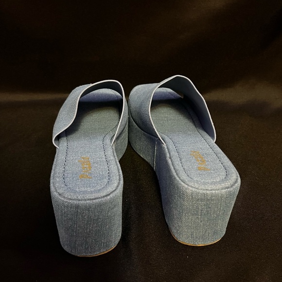 Pazzle - denim platform sandals. Brand new! 7.5 - Picture 7 of 8